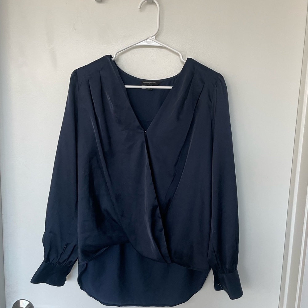 Banana Republic Deep Blue Women's Blouse